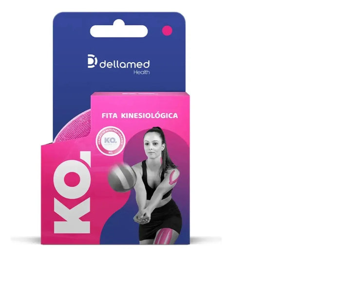 BANDAGEM ELASTICA KINESIOLÓGICA KO DELLAMED COTTON PINK
