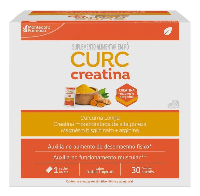Creatina em Sachês Sabor Frutas Tropicais 30 Unidades – Curc