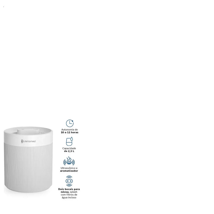 UMIDIFICADOR DE AR ULTRASSÕNICO DELLAMED LIGHT 2,3l 127/220v