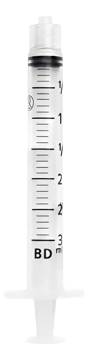 Seringa Descartável 3 mL Luer Lock sem Agulha 100 Unidades – BD