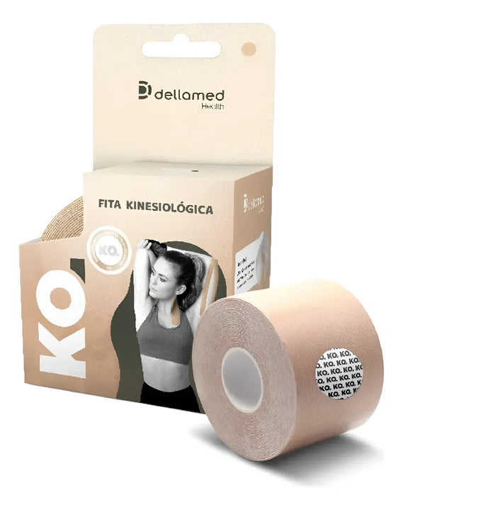 BANDAGEM ELASTICA  KINESIOLÓGICA  DELLAMED CLASSIC SAND BEGE