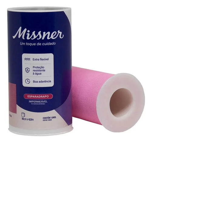 ESPARADRAPO IMPERMEAVEL ROSA MISSNER 10CM X 4,5M
