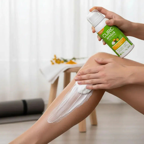 Mousse Corporal com Cúrcuma e Arnica 100 mL sem Fragrância – Mantecorp