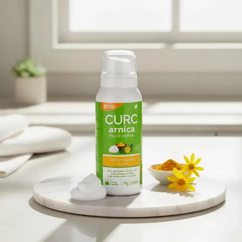 Mousse Corporal com Cúrcuma e Arnica 100 mL sem Fragrância – Mantecorp