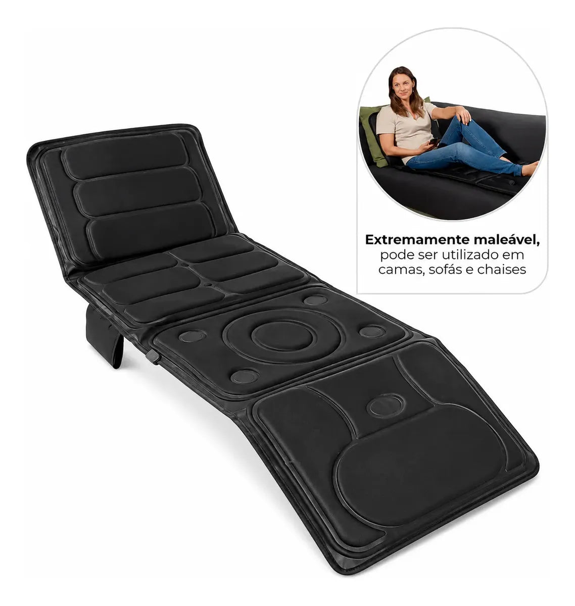 Esteira Massageadora com 3 Níveis 20 W Bivolt – Dellamed