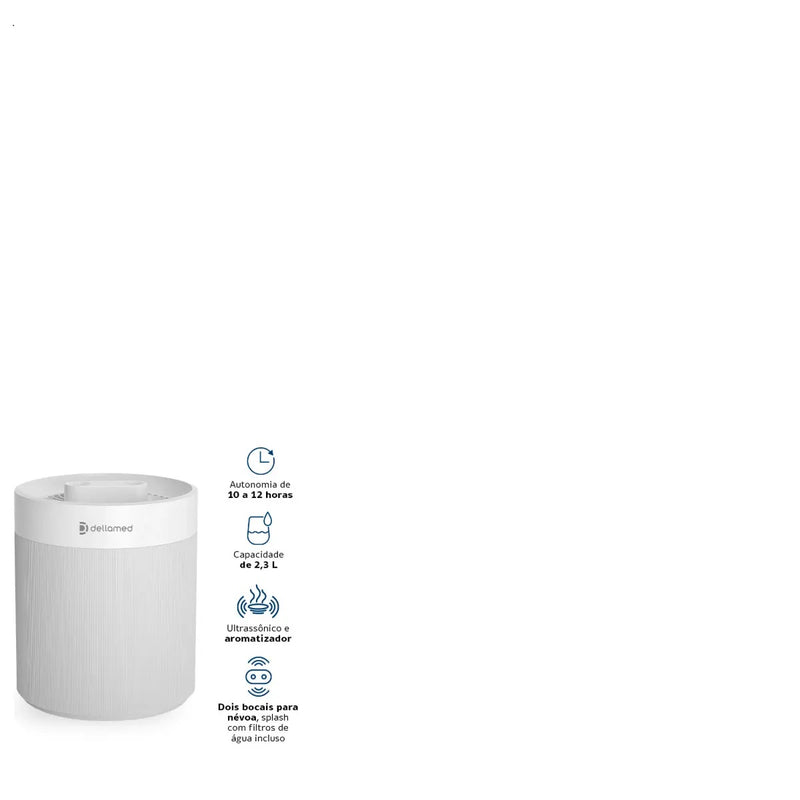 UMIDIFICADOR DE AR ULTRASSÕNICO DELLAMED LIGHT 2,3l 127/220v