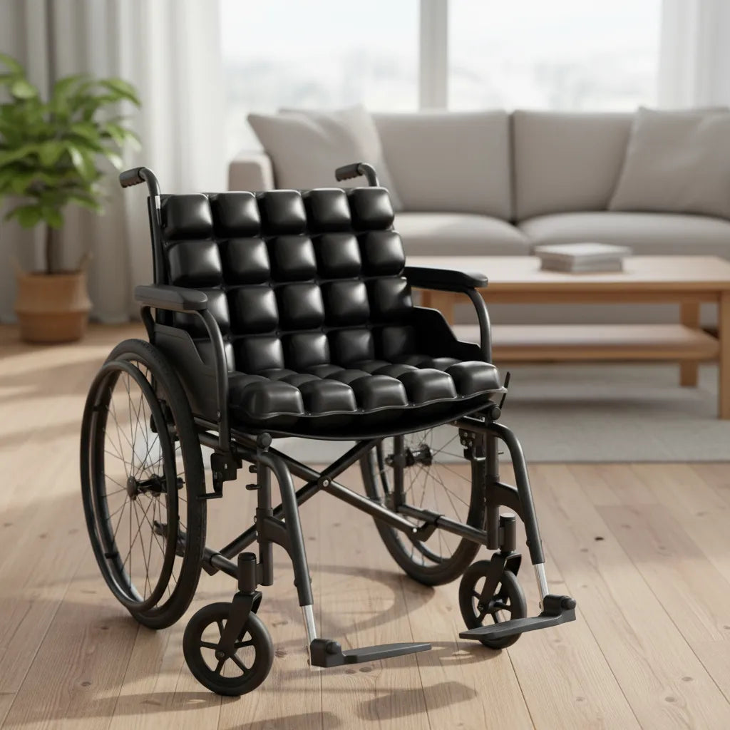 Almofada Pneumática Antiescaras Air Basic 46 x 41 cm Preta – Dellamed