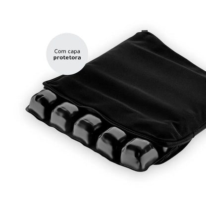 Almofada Pneumática Antiescaras Air Basic 46 x 41 cm Preta – Dellamed