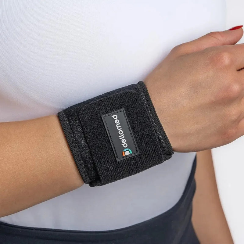 Protetor de Punho em Neoprene Preto – Dellamed