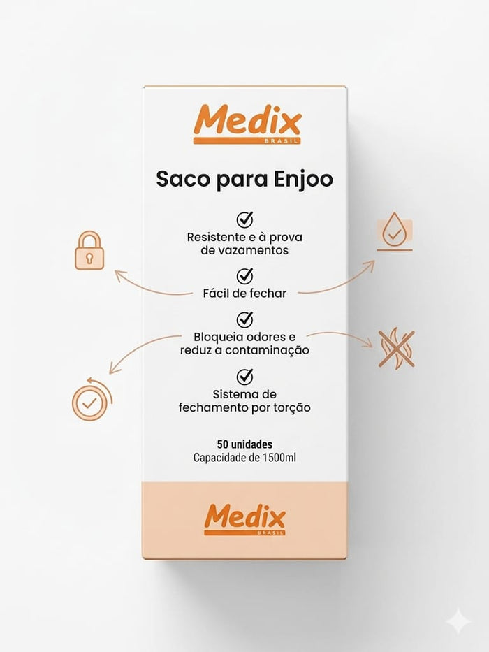 KIT 50 UNIDADES SACO PARA ENJOO 1500ML MEDIX